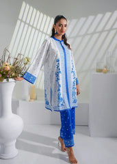 Noor-e-Shab – Midnight Blue Kurti Set with Starry Sky Detailing