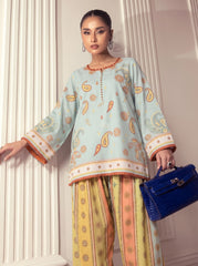 Cassata Luxury Lawn 2-Piece Suit – Elegant Summer Co-Ord Set for Women