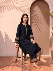 Aab-e-Shab – Black Elegance 2PC Set | Premium Stylish Outfit