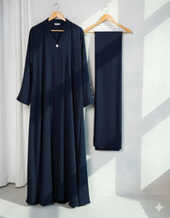Noor-e-Navi Abaya With Premium Stole – Elegant Modest Wear