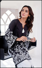 Midnight Allure - 2-Piece Digital Printed Swiss Lawn Set